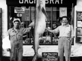 1955-07-21-180-lbs-Blue-shark-record-caught-by-H-J-Whiddett-on-Paula-skipper-Jack-Butters